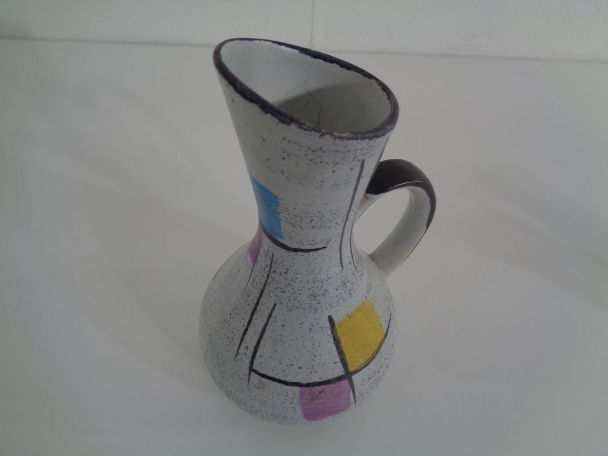 202.0 Ceramic Vases & Bowl By Bodo Mans For Bay Keramik, 1950s, Set Of 3 photo