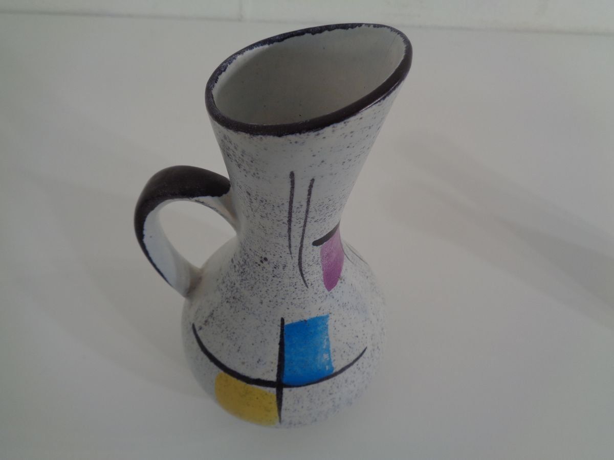 photo vinterior Ceramic Vases & Bowl By Bodo Mans For Bay Keramik, 1950s, Set Of 3