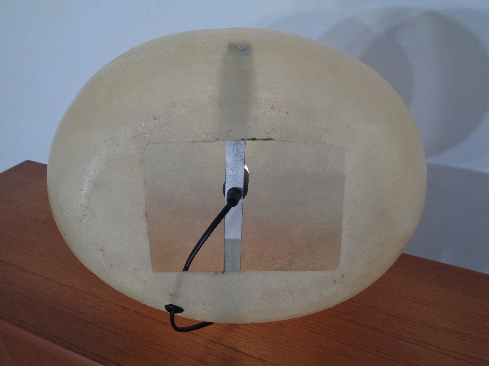 photo furniture Glass Fiber Table Lamp By André Cazenave For Atelier A, 1960s