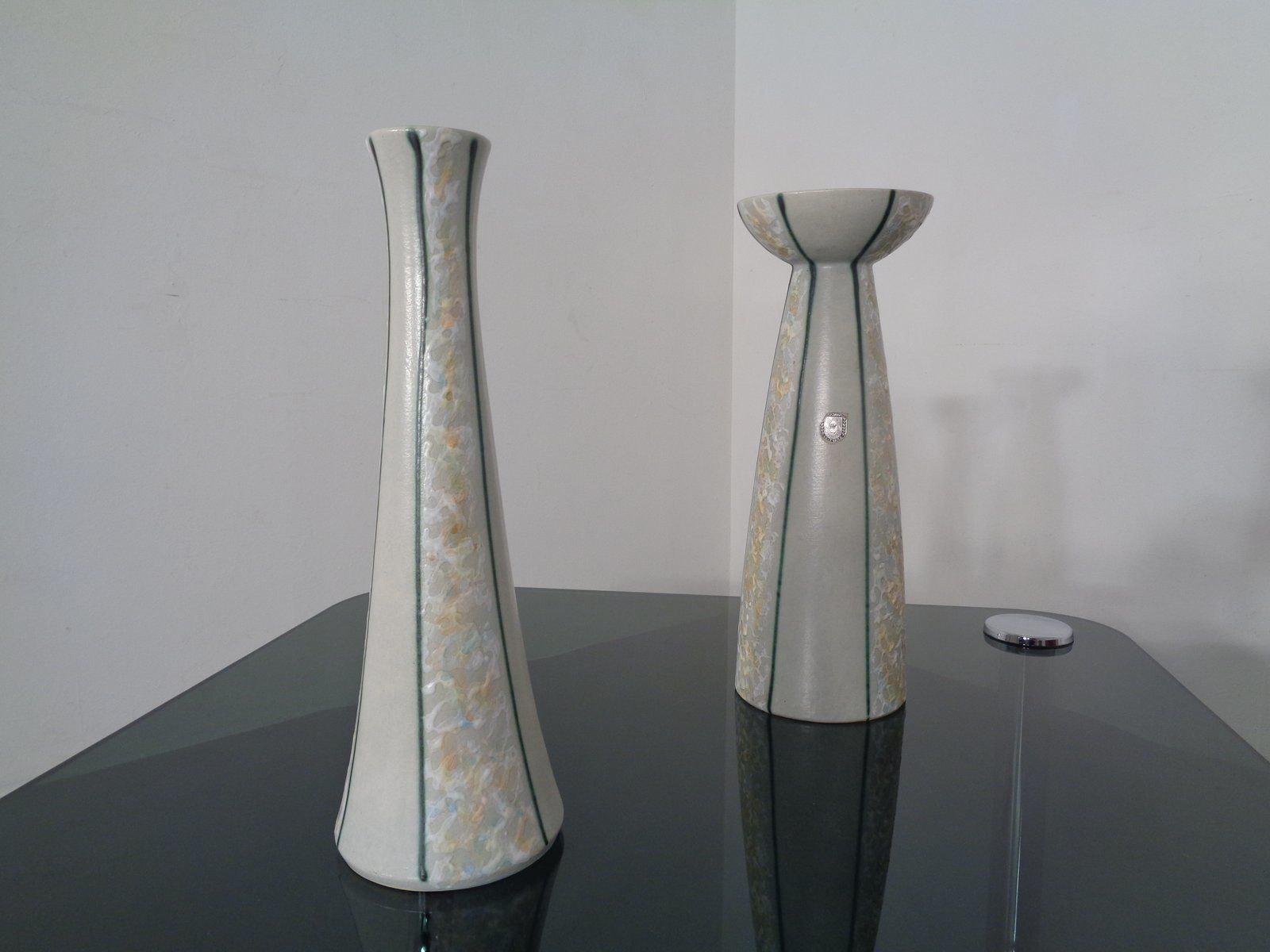 German Ceramic Vases From Föhr Keramik, 1970s, Set Of 2 photo furniture