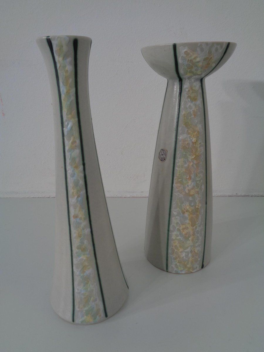 German Ceramic Vases From Föhr Keramik, 1970s, Set Of 2 photo 202.0