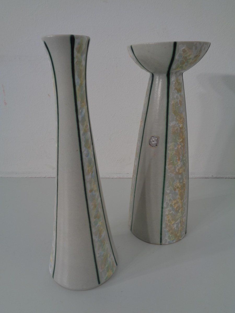 German Ceramic Vases From Föhr Keramik, 1970s, Set Of 2 photo buy