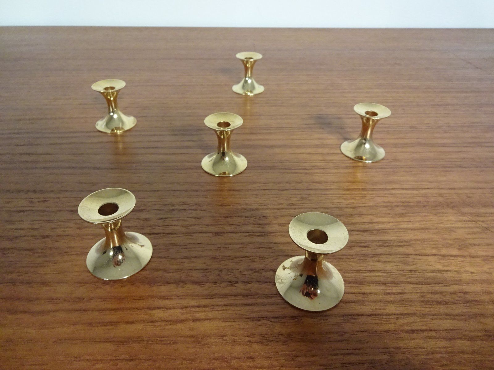 Gold Plated Candle Holders From Bsf, 1960s, Set Of 6 photo furniture