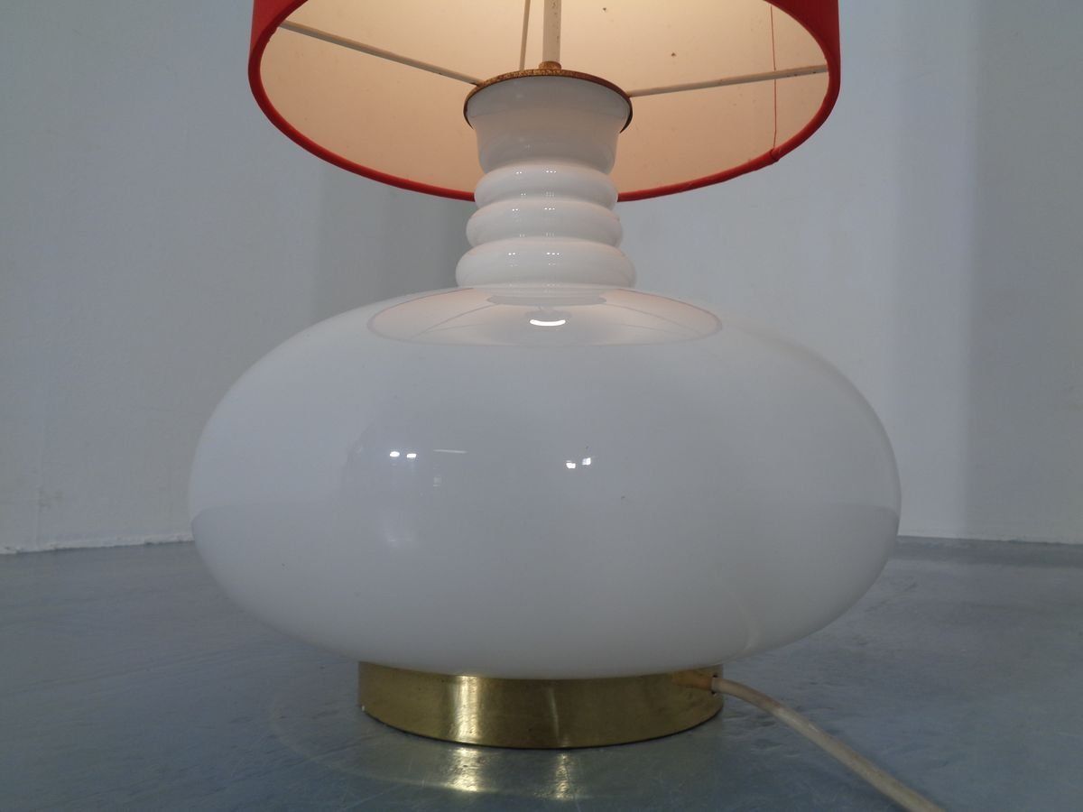 photo for sale Floor Lamp With Illuminated Glass Stand From Doria Leuchten, 1960s