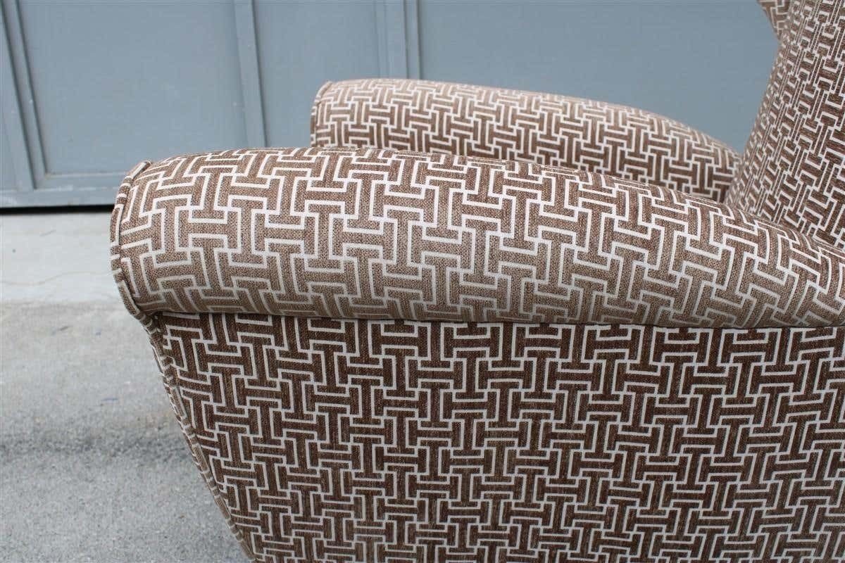 Mid Century Italian Armchair New Velvet Paolo Buffa Design 1950s photo buy