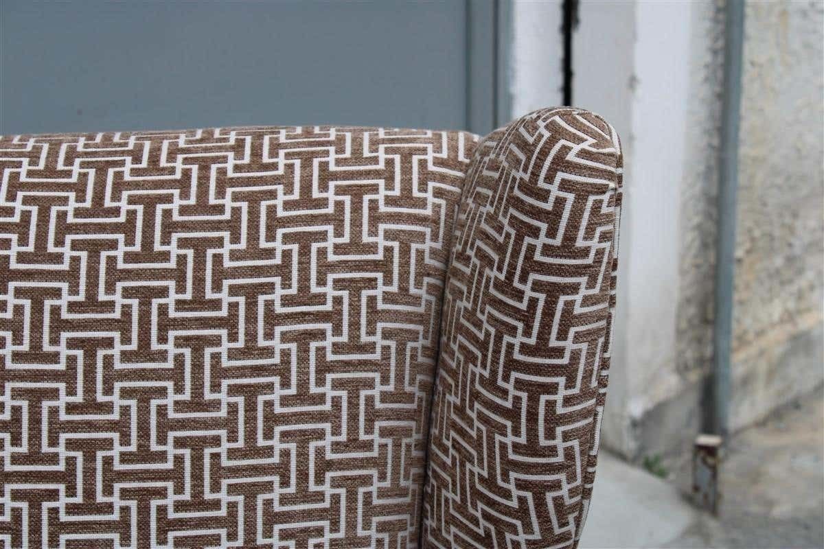 photo vinterior Mid Century Italian Armchair New Velvet Paolo Buffa Design 1950s