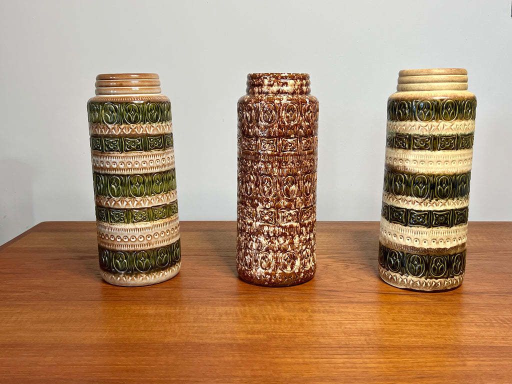 A Trio Of 1970's West German Vases photo buy
