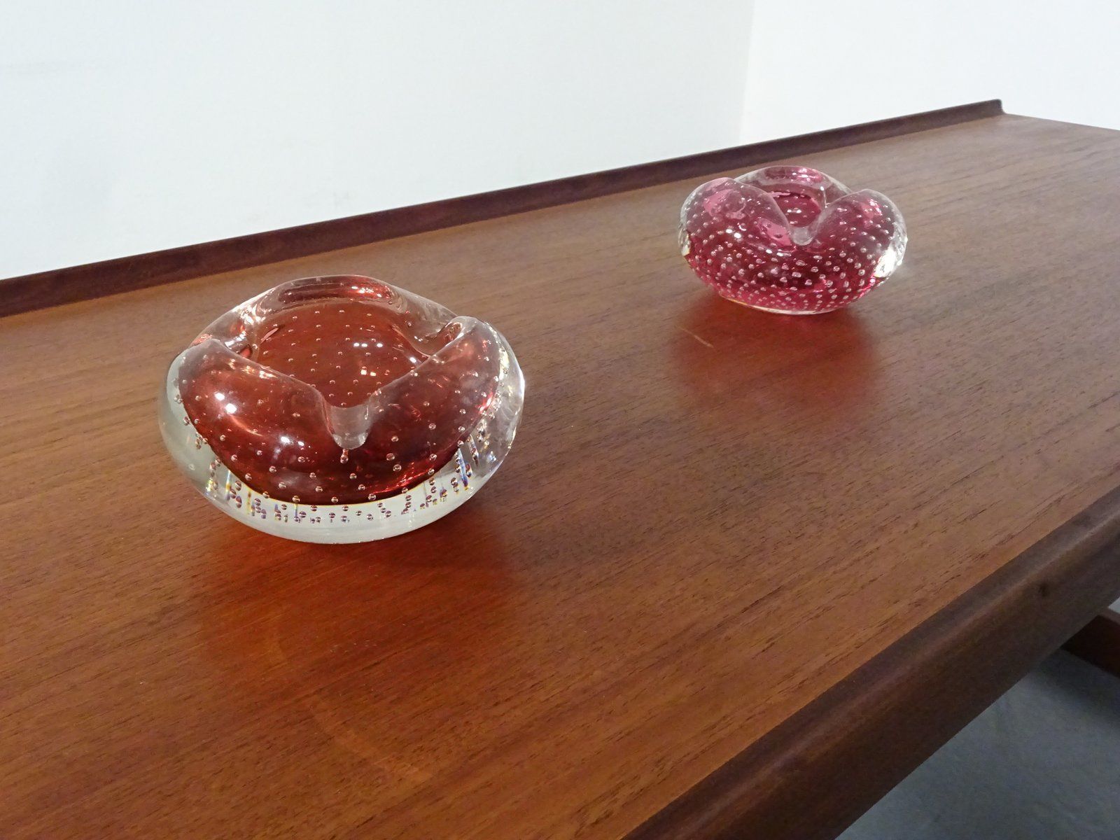 photo furniture Italian Murano Glass Ashtrays, 1960s, Set Of 2