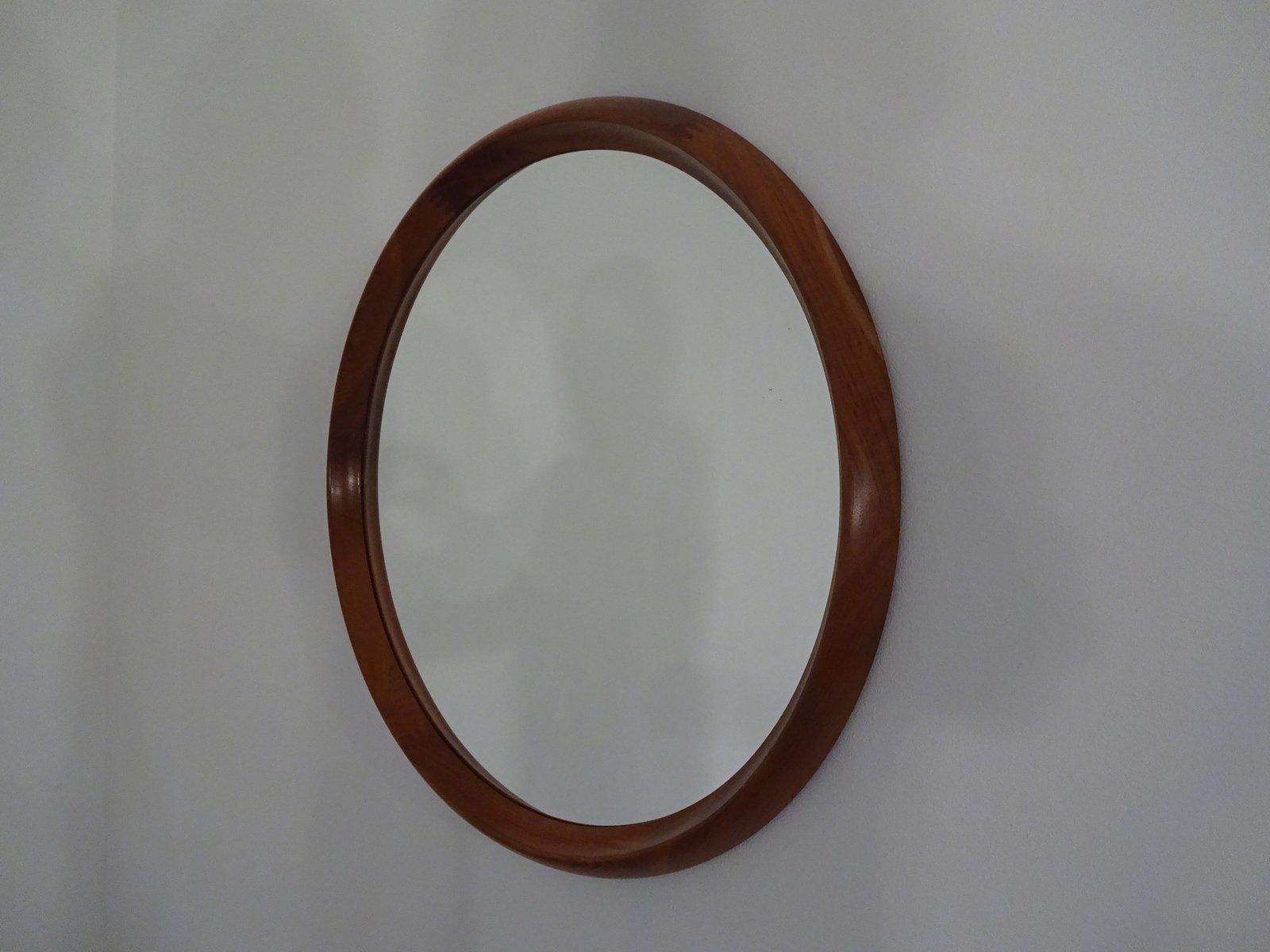 Large Danish Teak Mirror By Bernhard Pedersen For Viby, 1960s photo for sale