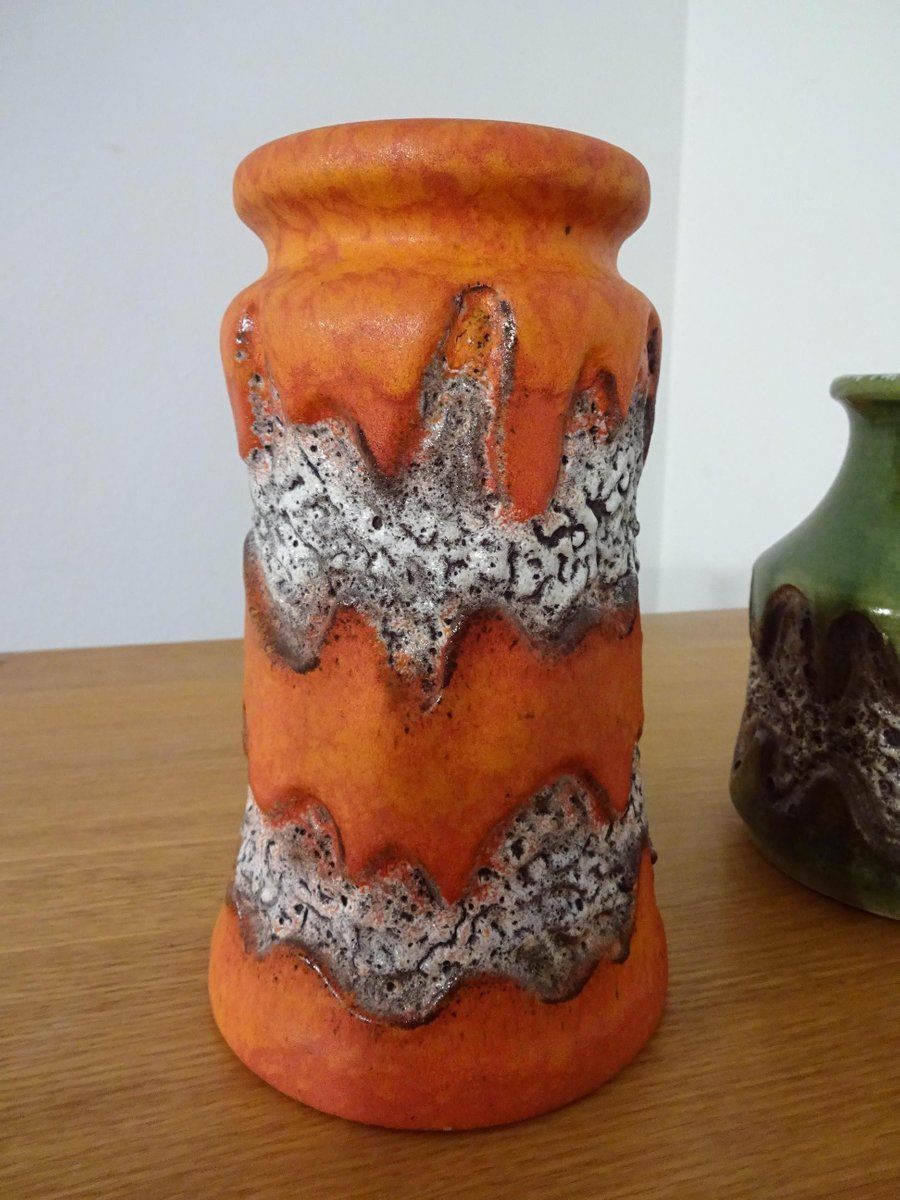 photo vinterior West German Pottery Vases From Dümler & Breiden, 1970s, Set Of 2