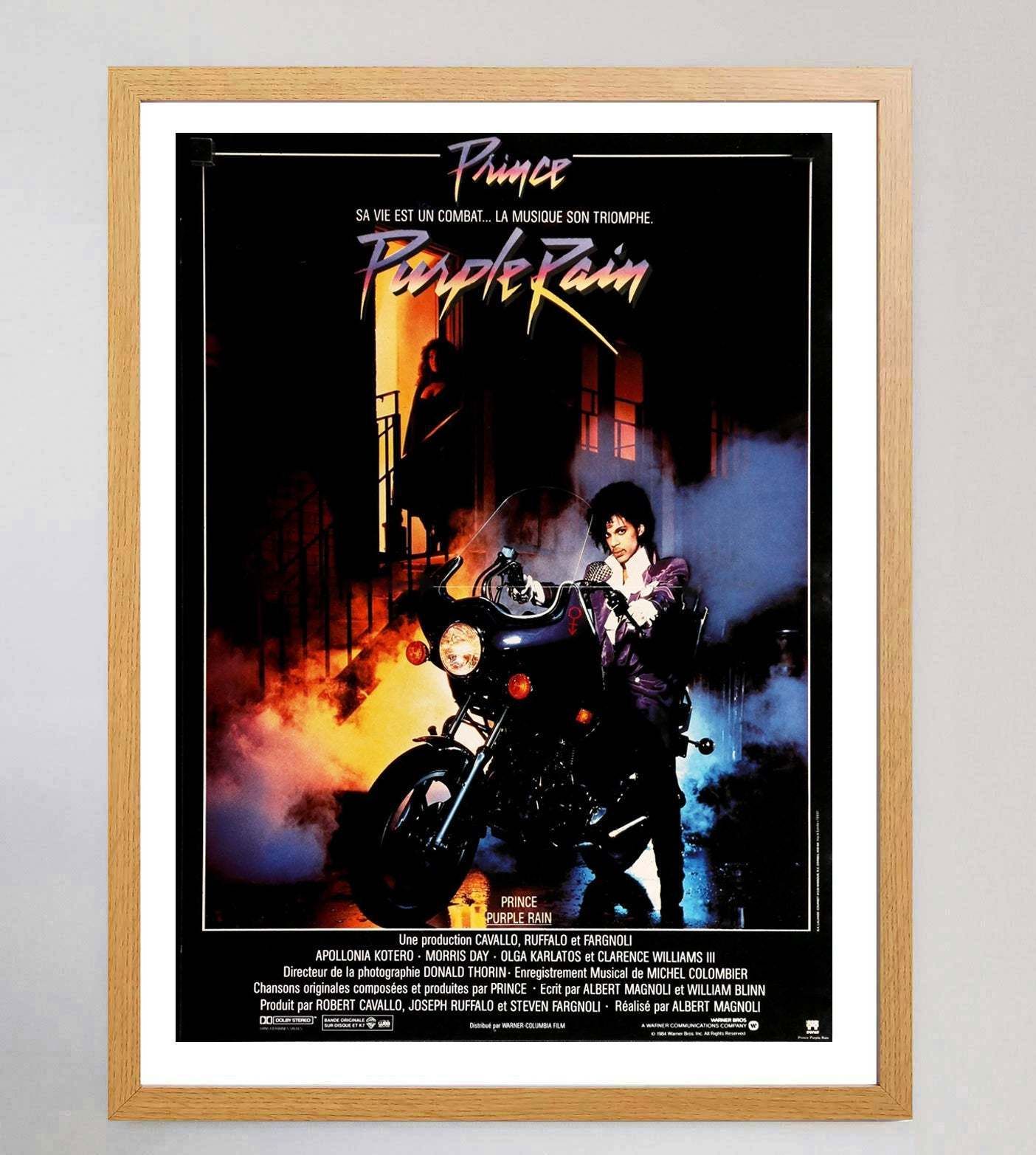 Purple Rain (French) Original Vintage Poster photo Art