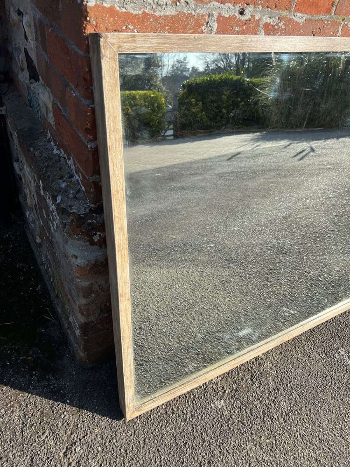 An Exceptional Large Antique French 19th Century Painted Bistro Mirror photo furniture