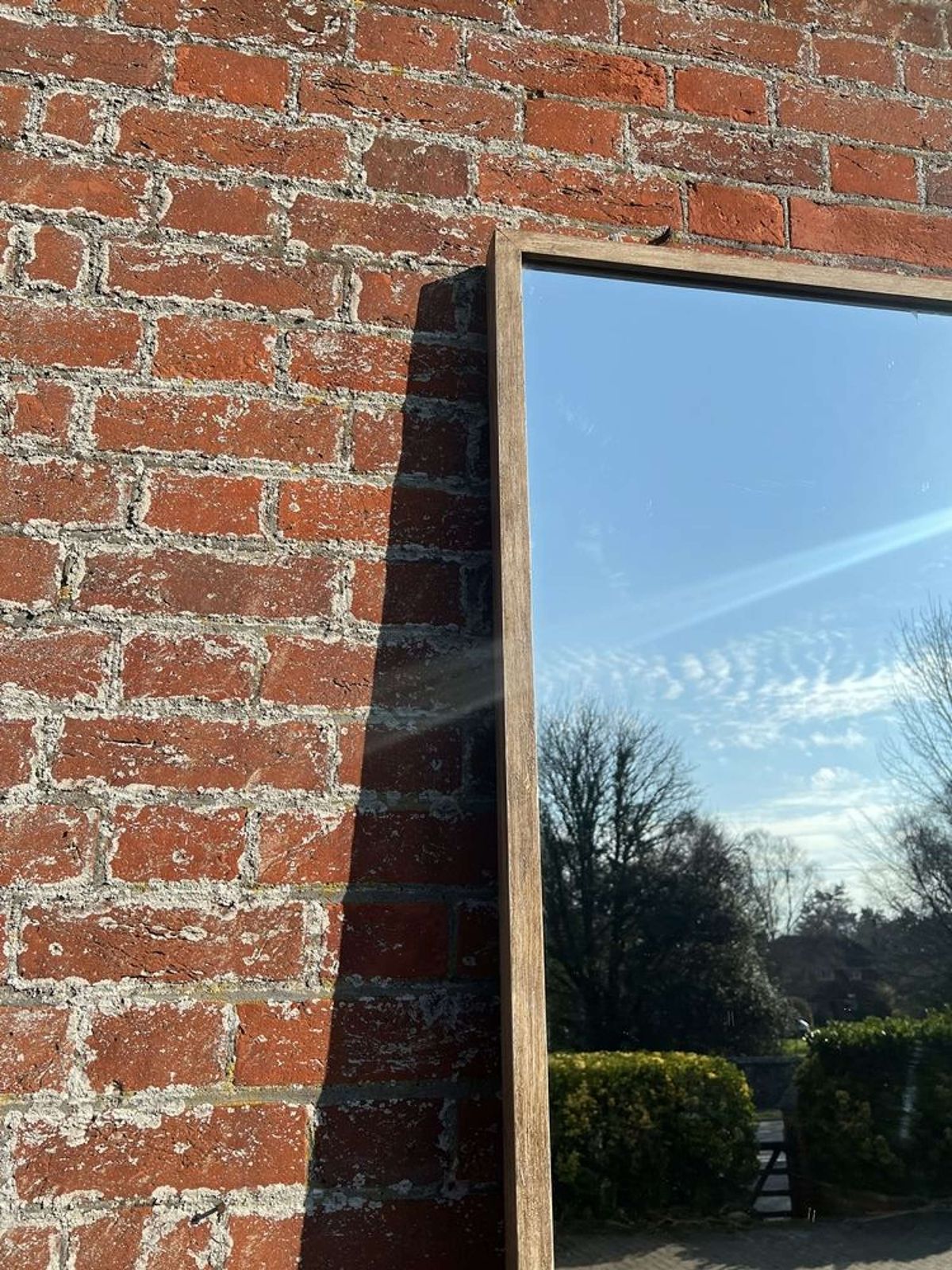 An Exceptional Large Antique French 19th Century Painted Bistro Mirror photo Home Decor