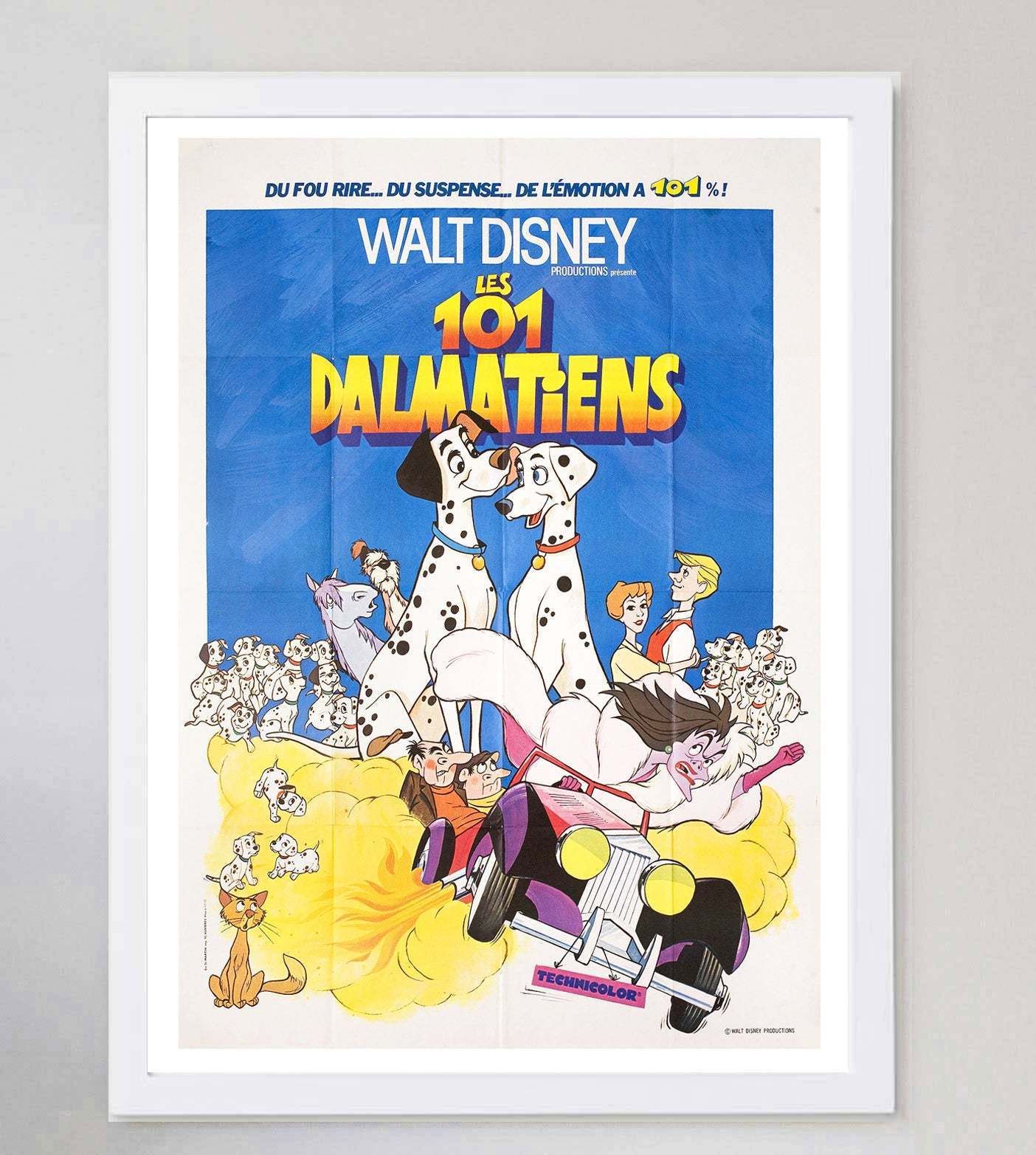 101 Dalmatians (French) Original Vintage Poster photo for sale