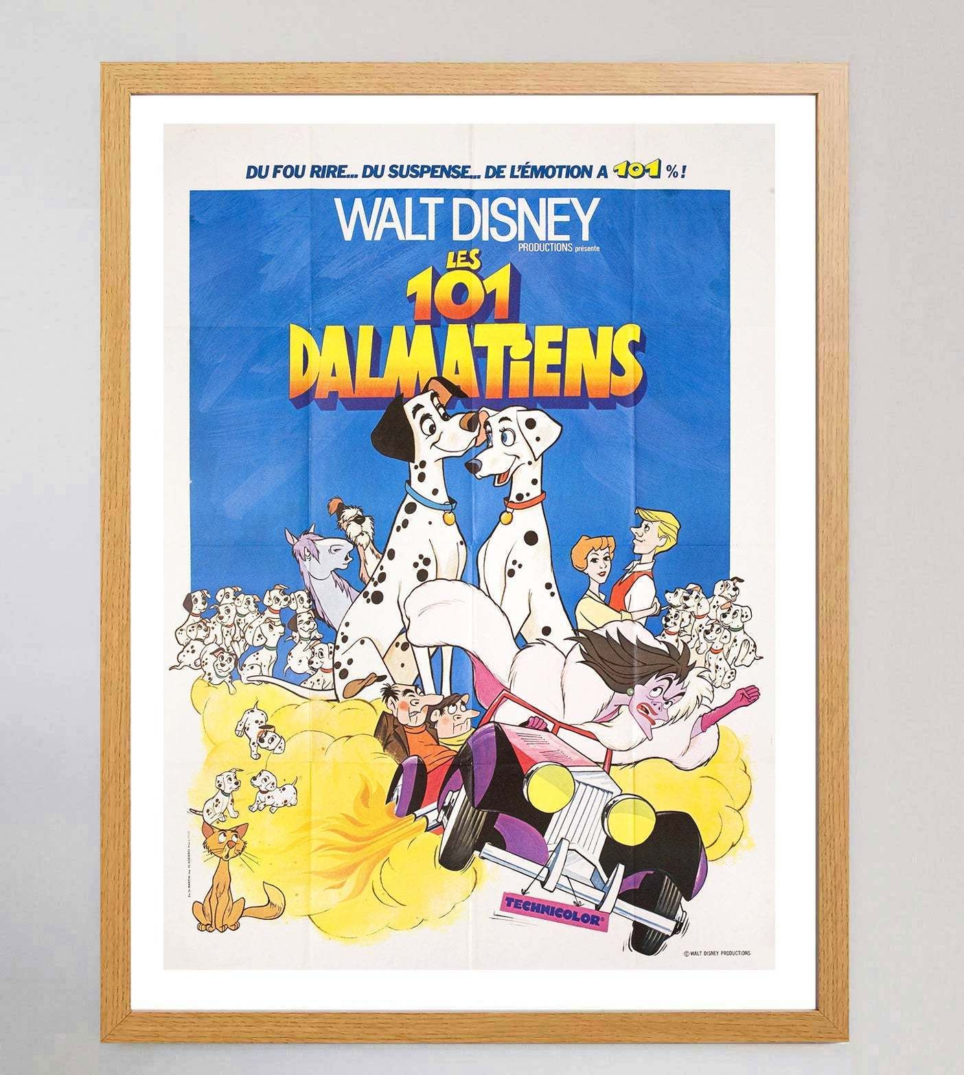 101 Dalmatians (French) Original Vintage Poster photo Art