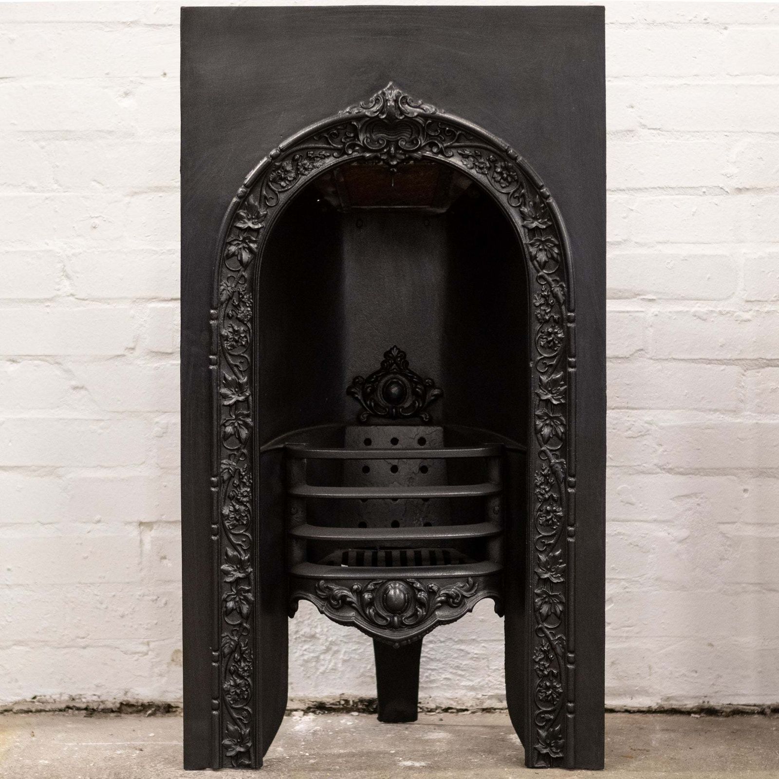 Antique Ornate Victorian Cast Iron Arched Insert photo Home Fixtures