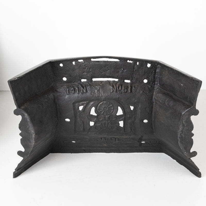 Antique Cast Iron Ornate Floral Fireplace Tidy  Betty   Ashpan Cover photo Home Fixtures