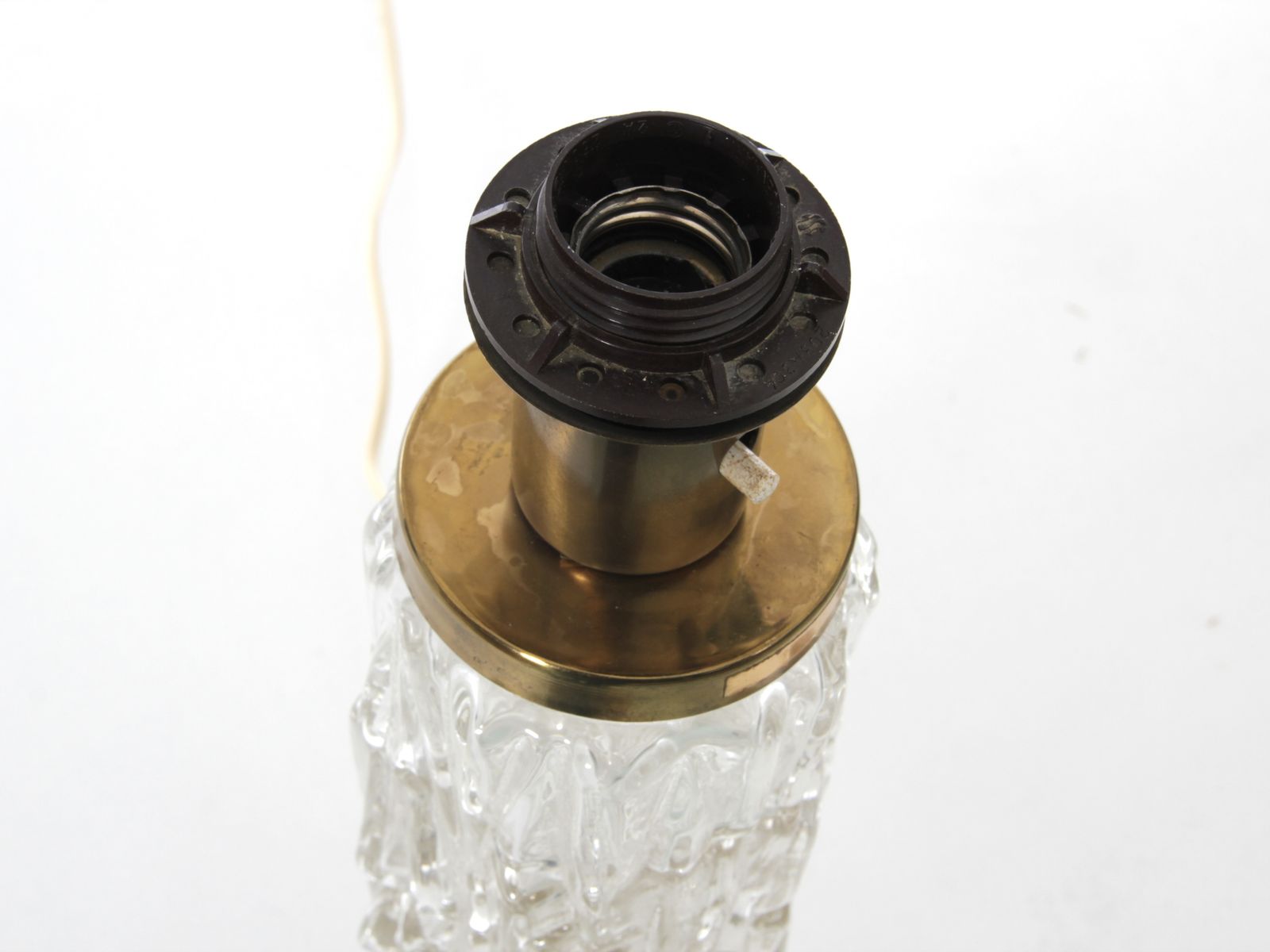 Mid Century Modern Scandinavian Pair Of Wall Lamp In Glass photo for sale