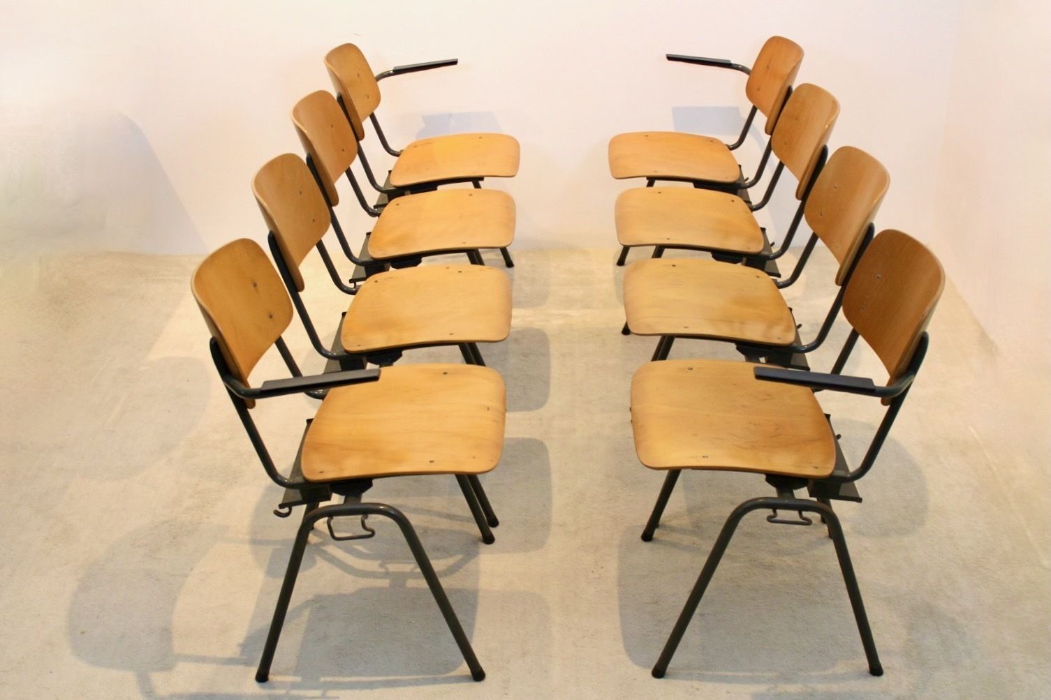 Industrial Plywood Stackable School Sofa Seat By Marko Holland photo 939.12