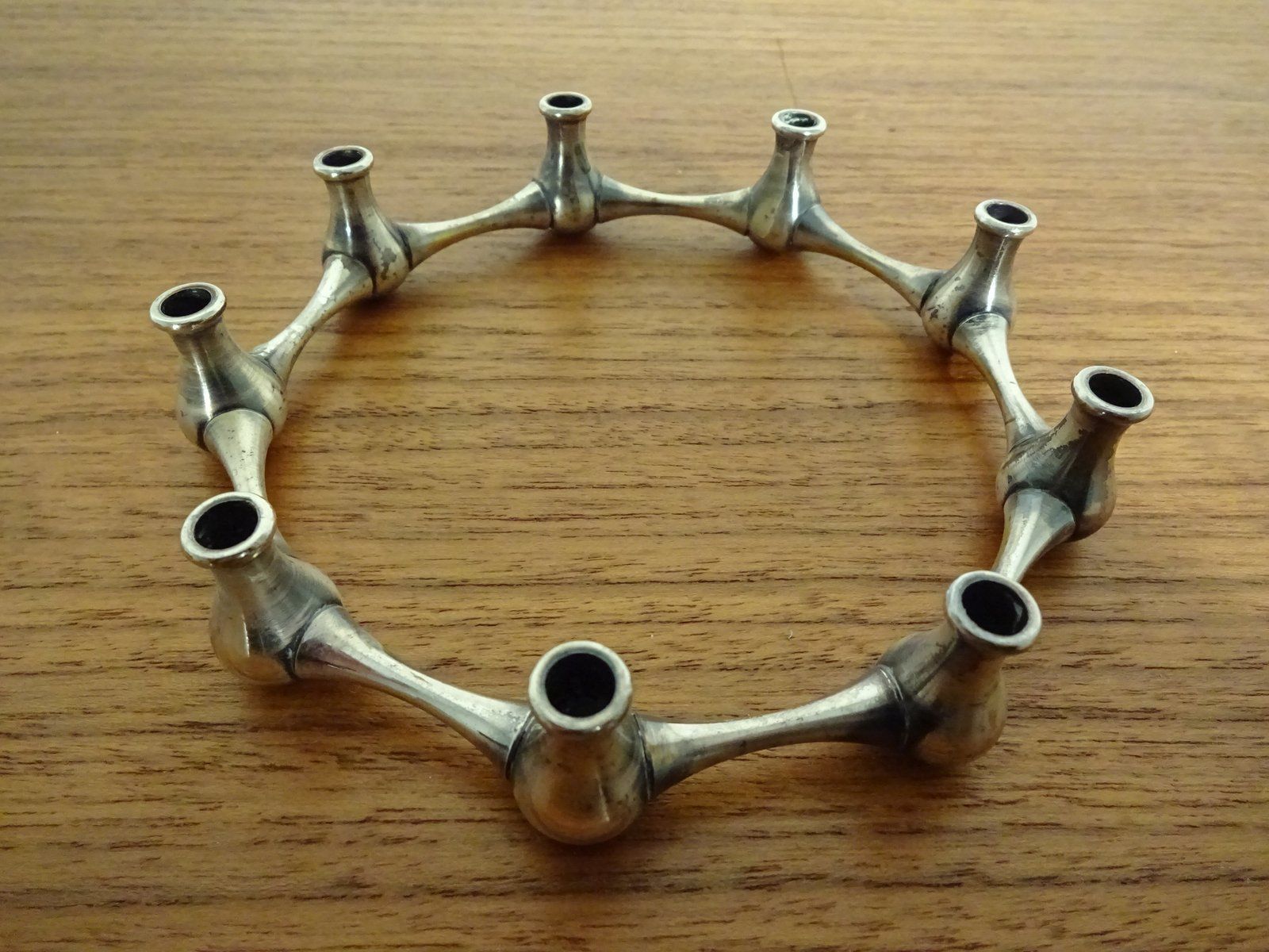 photo furniture Silver Plated Brass Candleholder By Jens Quistgaard, 1960s