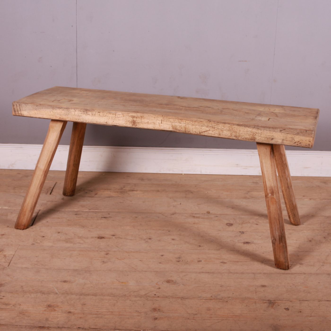 French Scrubbed Sycamore And Elm Trestle Table photo Furniture