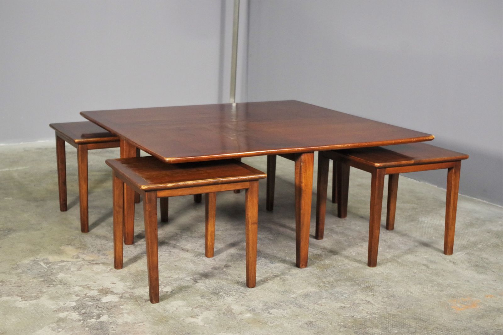 Set Of 5 Low Coffee Tables, 1970s photo vinterior