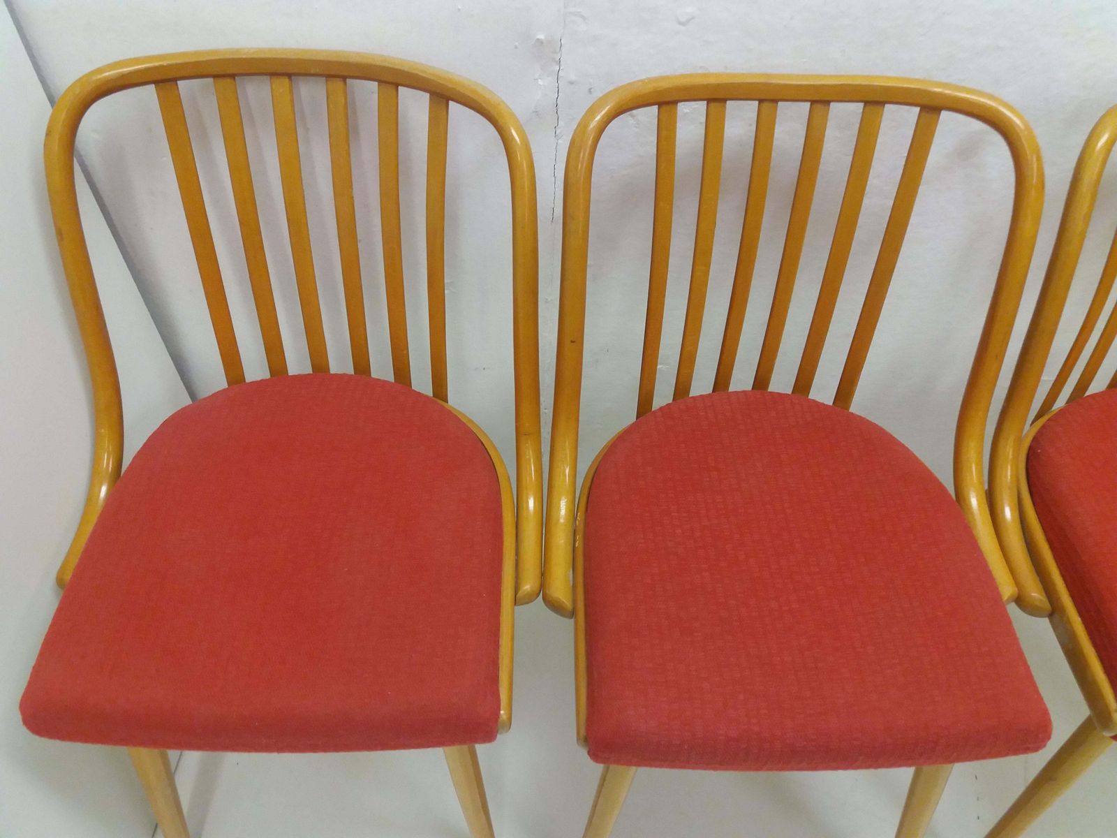 photo buy 1960 Set Of 4 Retro Suman Chairs And Table, Czechoslovakia