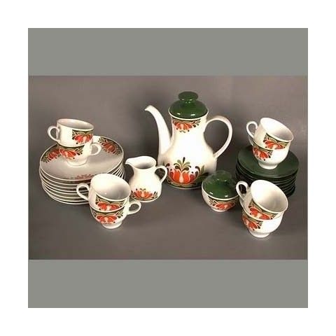 Vintage. Tableware, Set Of Coffee For Eight Persons. 1970.