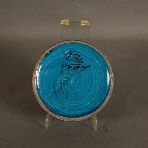 Ceramic Candlestick. Rimini Blue. Aldo Londi. Bitossi. Italy. 19 photo Home Decor