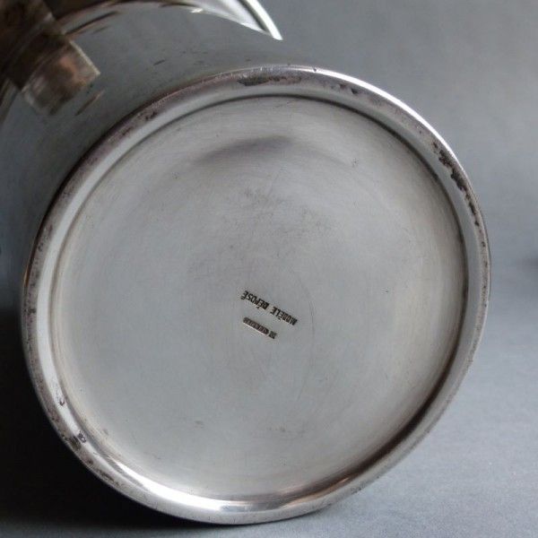 photo furniture Champagne Cooler From Grandes Vins D 'Alsace Boit Freres Ribeauvillé Silver Plated. 1930   1940