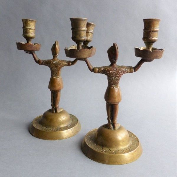 Empire Candlesticks Made Of Bronze. France 1800   1820 photo vinterior