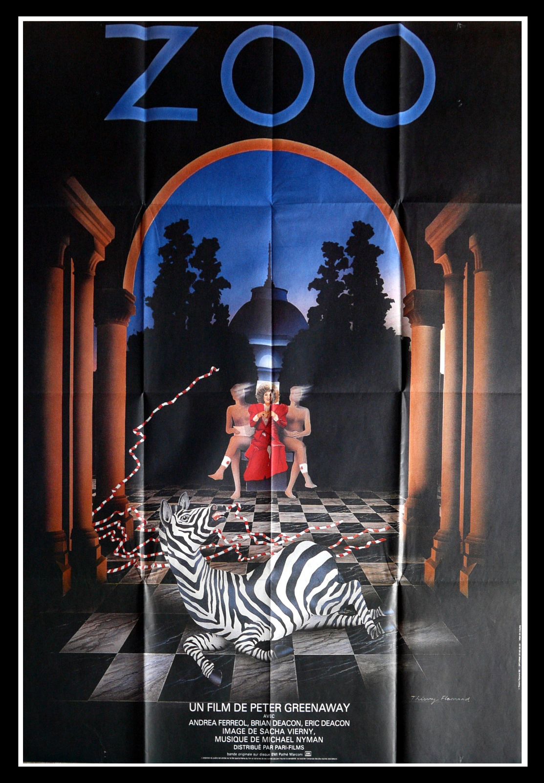 Movie Poster " A Zed And Two Noughts" Peter Greenaway