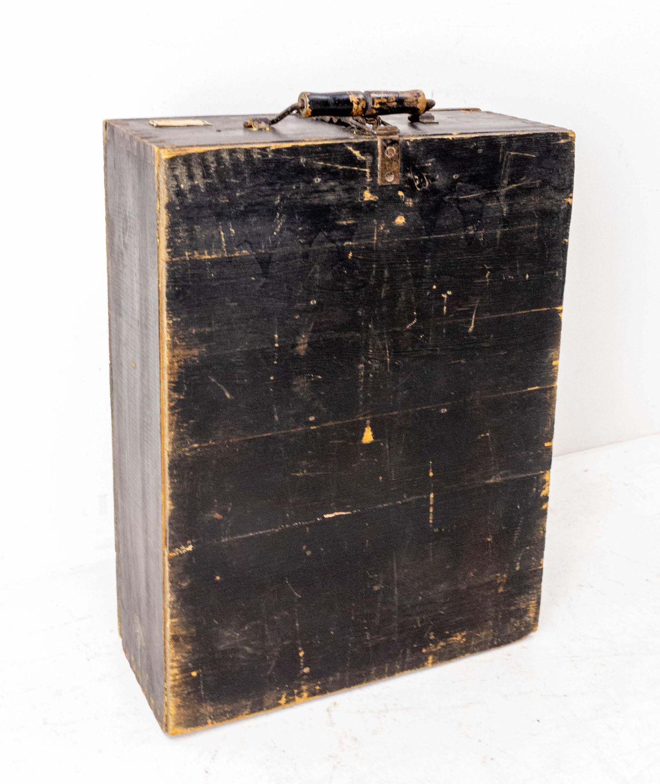 Valise d'écolier français en pin de style Napoléon III, vers 1900 photo furniture