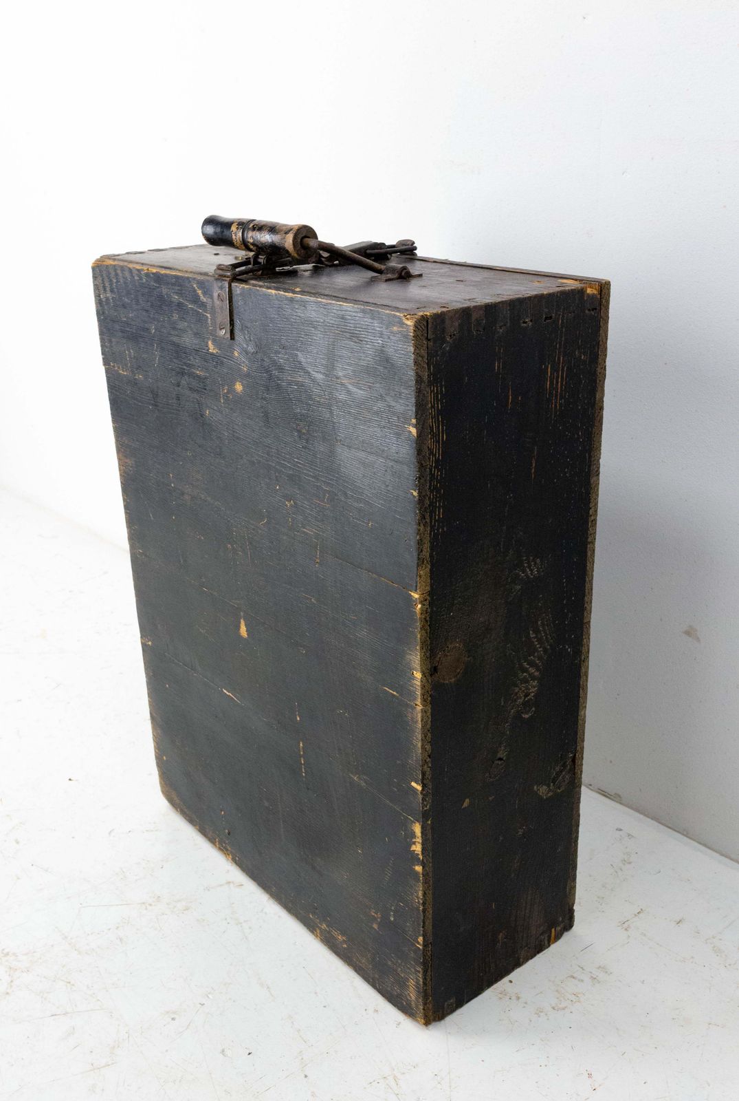 Valise d'écolier français en pin de style Napoléon III, vers 1900 photo for sale