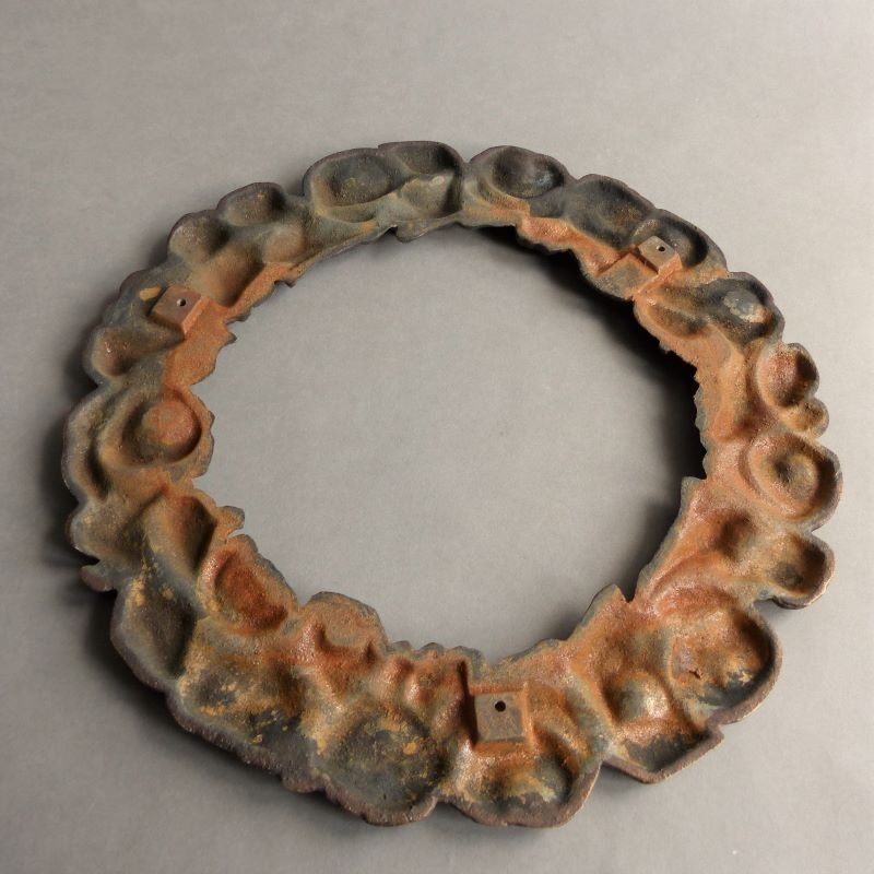 Art Nouveau Brass Flower Wreath. 1900   1920 photo for sale