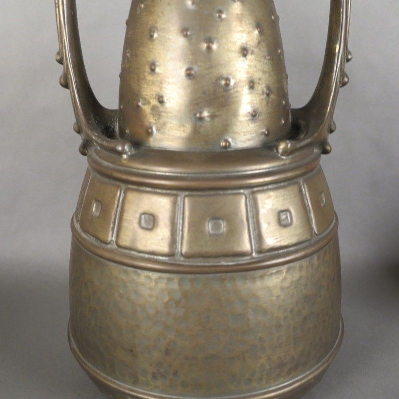Art Nouveau Metal Object From Metallwarenfabrik Walter Scherf Nürnberg. 1900   1920 photo vintage