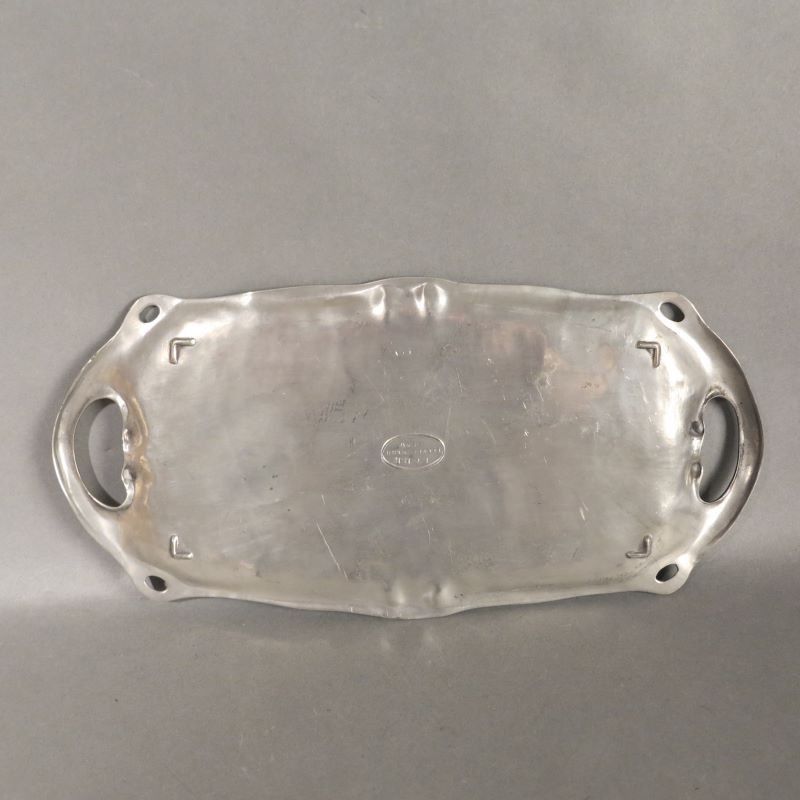 Art Nouveau Tray With Six Tin Liqueur Cups. 1900   1920 photo 175.0