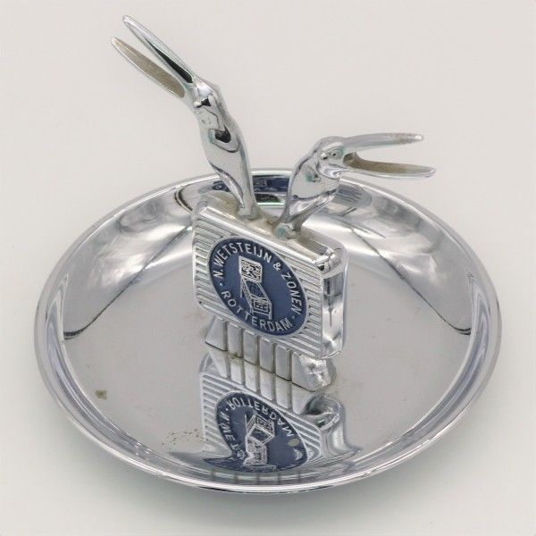 Advertising Ashtray Wetsteijn And Zonen Rotterdam Holland 1950  1959 photo for sale