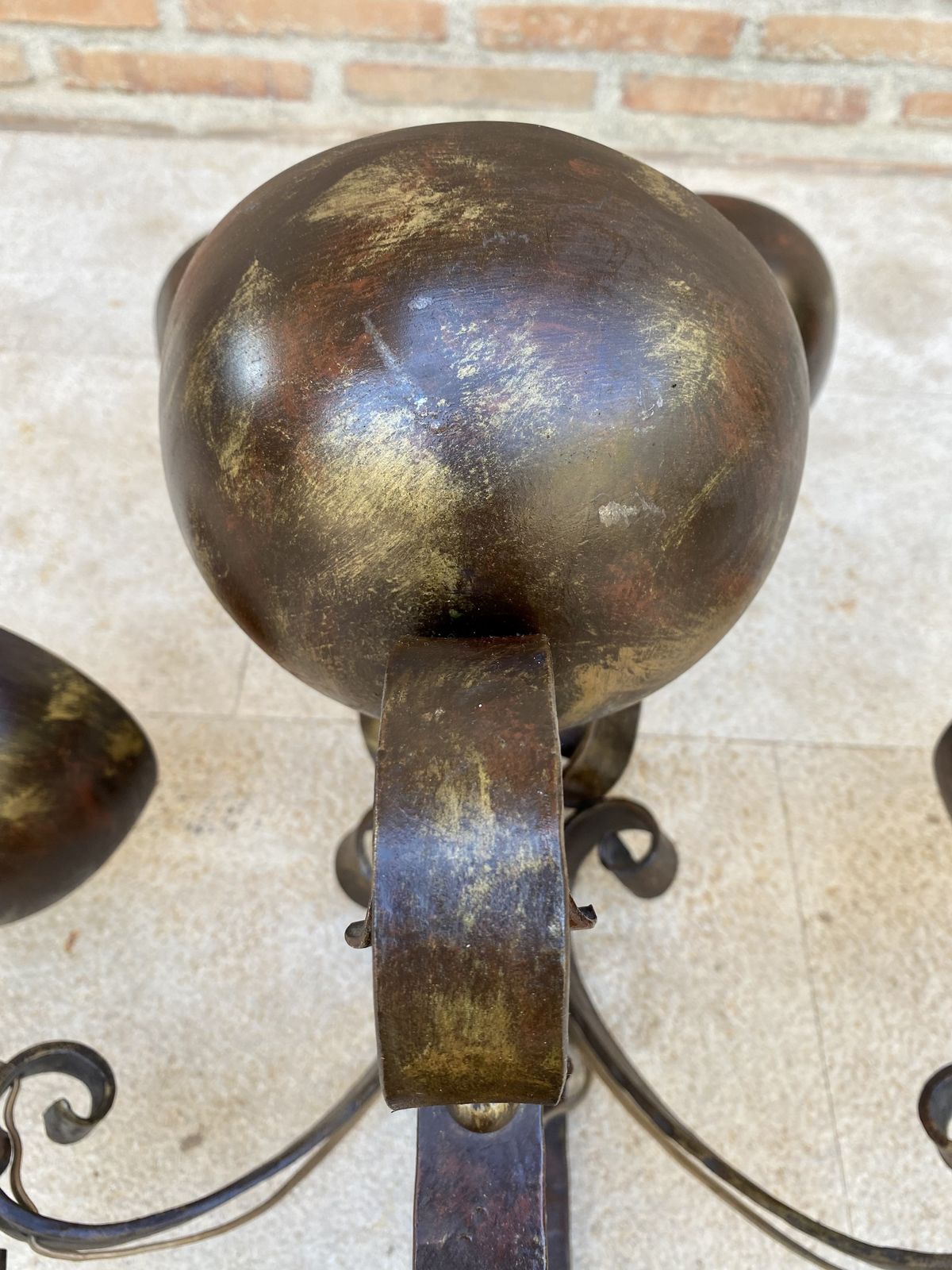 Mid 20th Century Spanish Iron Sconces, Set Of Two photo furniture