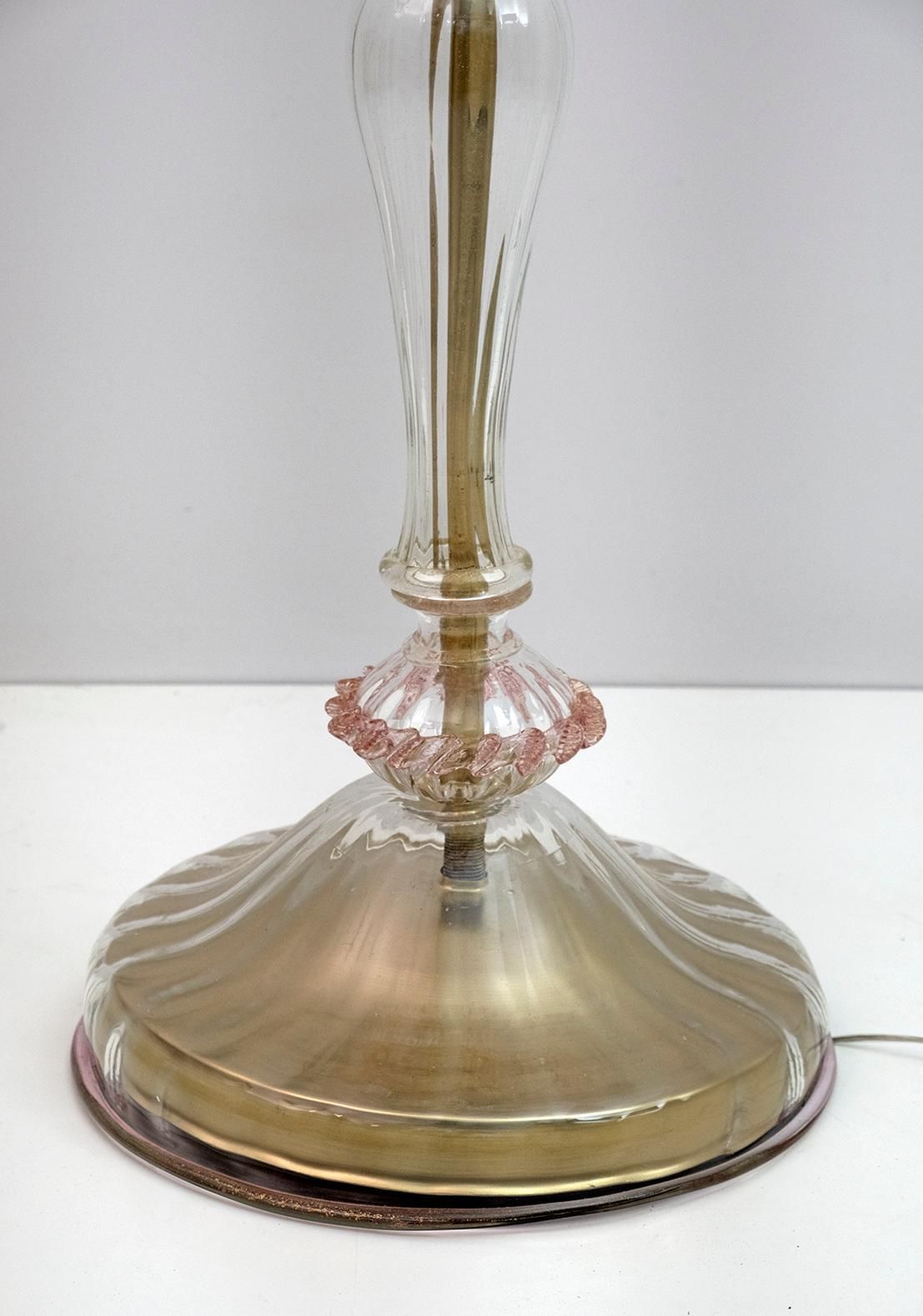 photo furniture Ca 'Rezzonico Blown Murano Glass 6 Arms Floor Lamp, Italy, 1950s