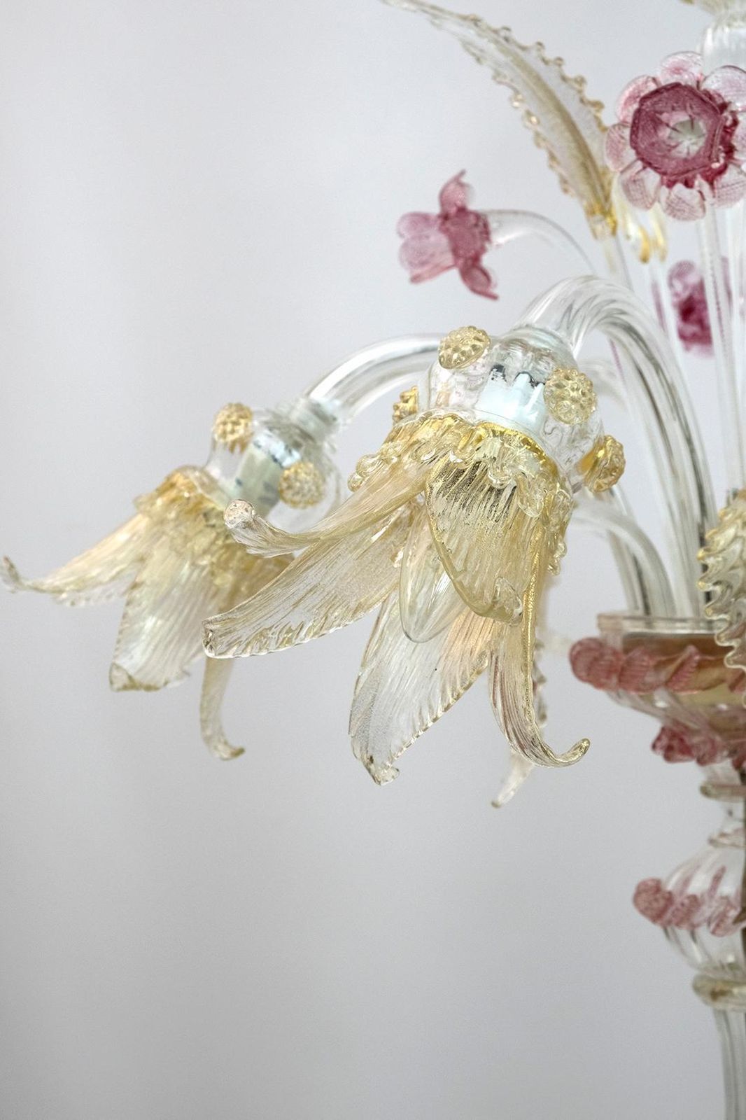 photo buy Ca 'Rezzonico Blown Murano Glass 6 Arms Floor Lamp, Italy, 1950s