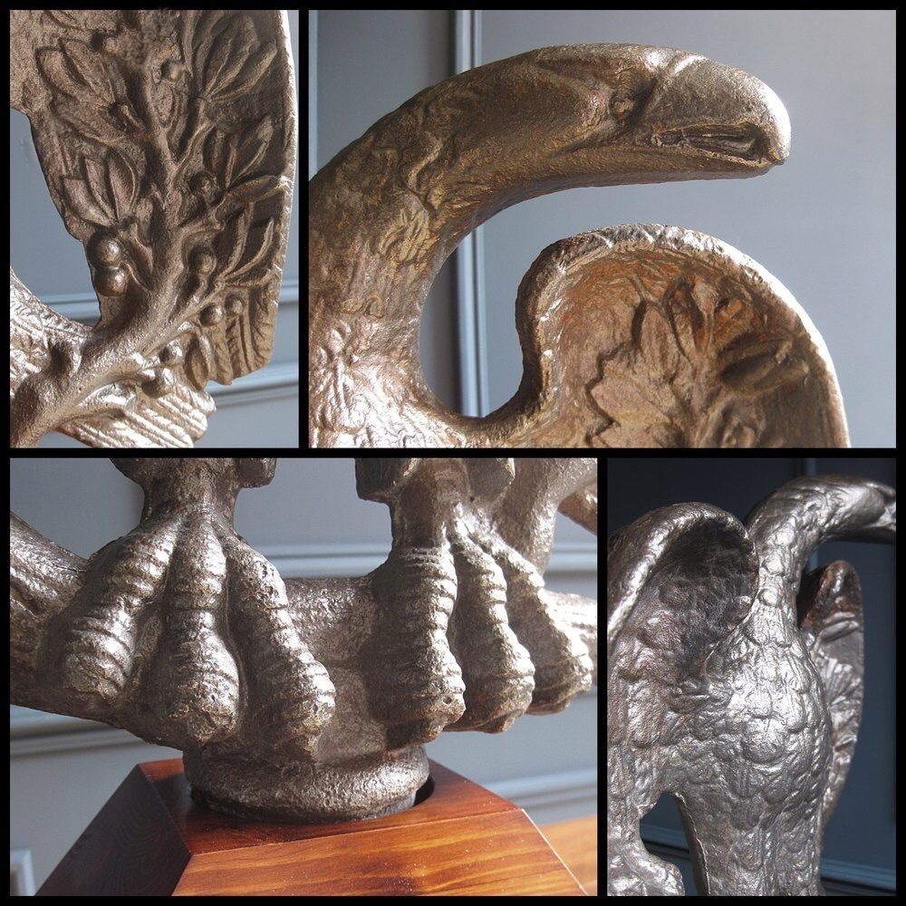 Rare American Printing Press Iron Eagle Sculpture photo furniture
