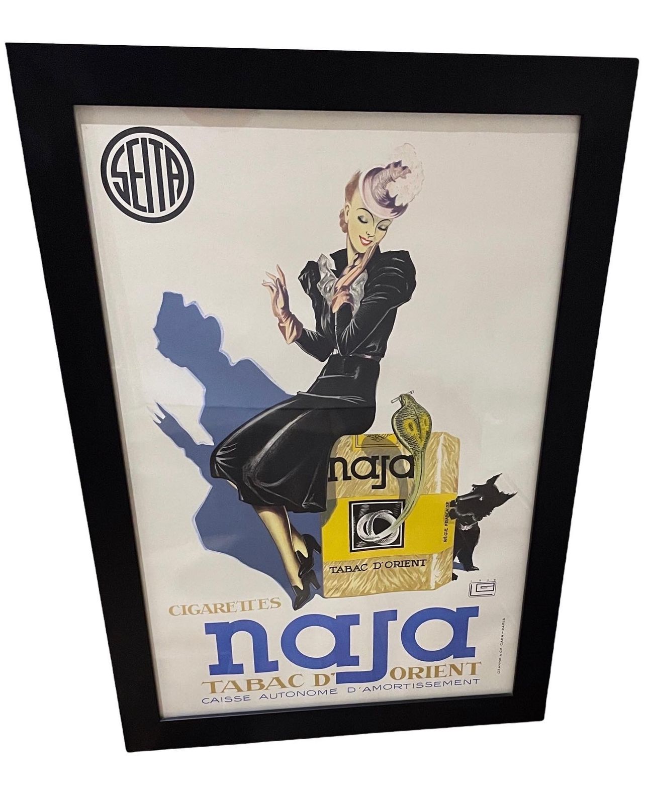 Print Of An Advertising Art Deco Poster By George Leonnec For Naja Cigarettes photo Art