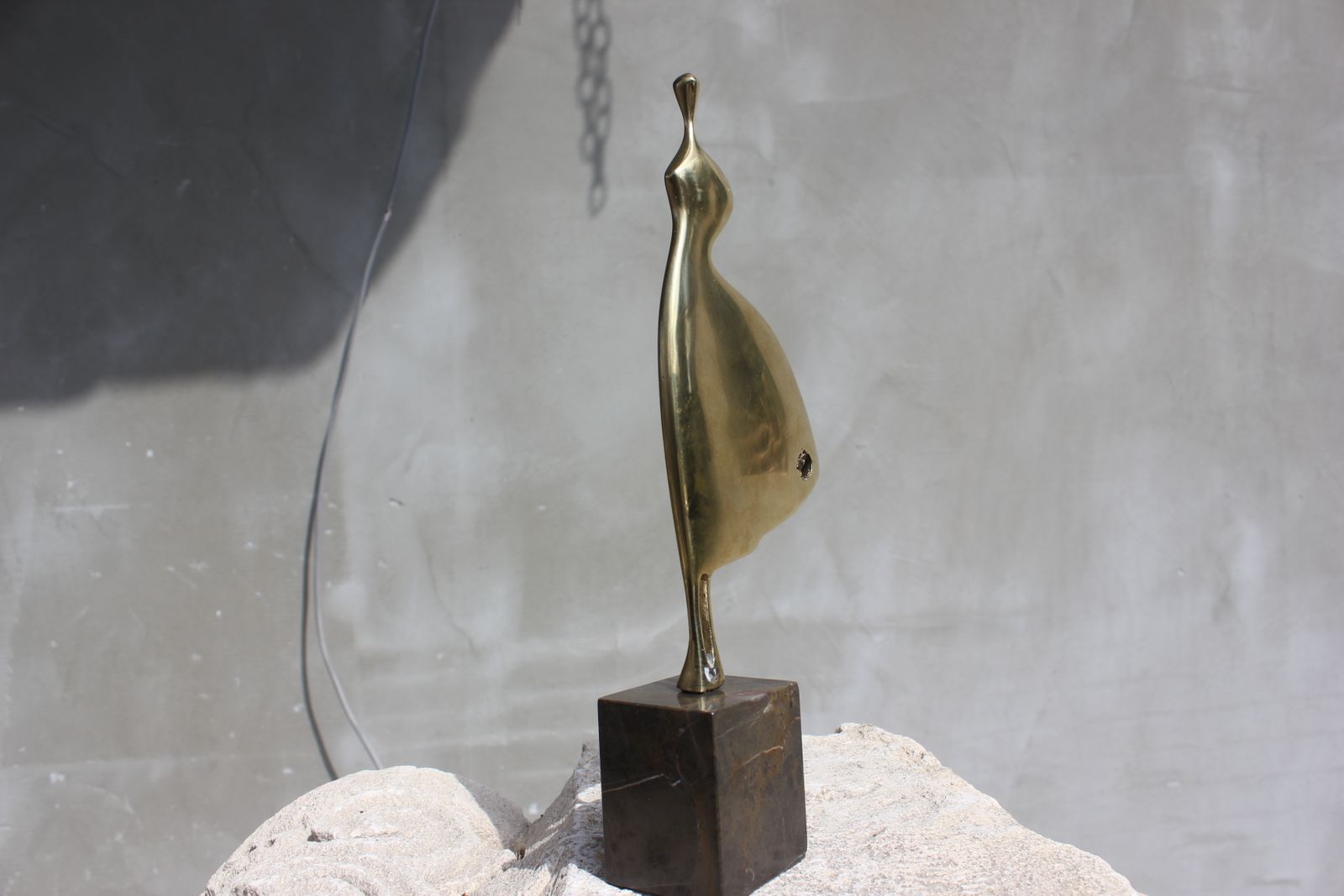 Bronze Abstract Statue Dancing Woman Figurine Original Sculpture Wedding Couple Gift 50s Anniversary Gift 40s Birthday Gift photo for sale