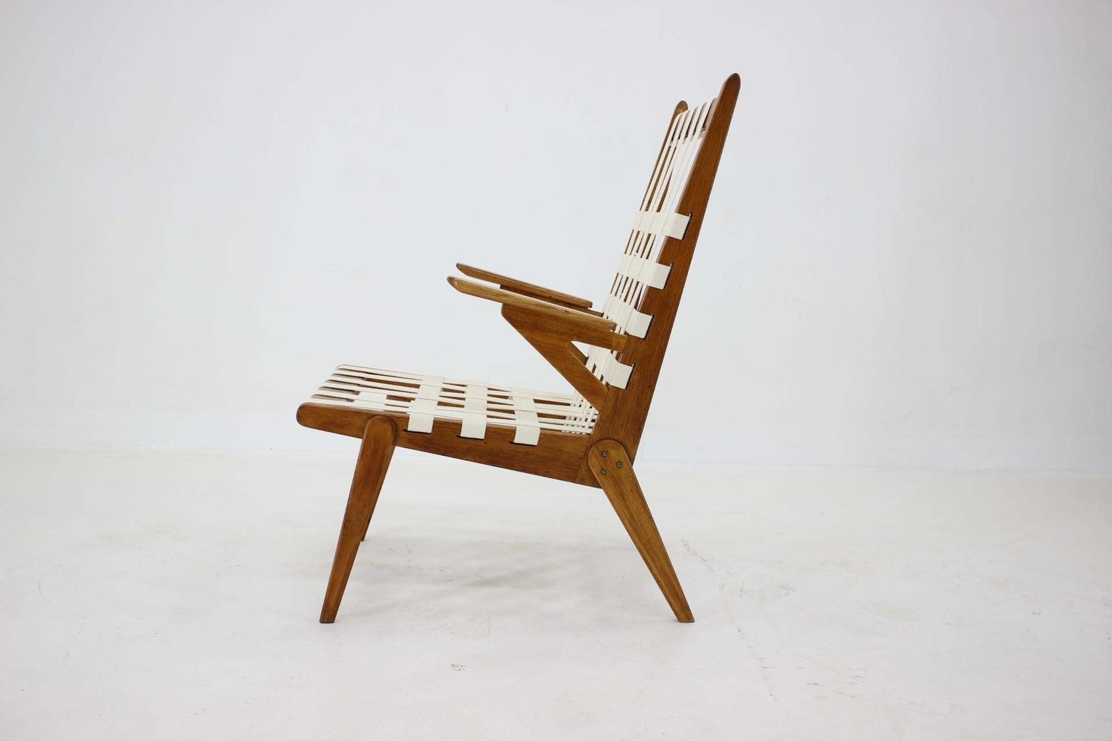1960s Oak Armchair By Krásna Jizba Czechoslovakia photo Furniture