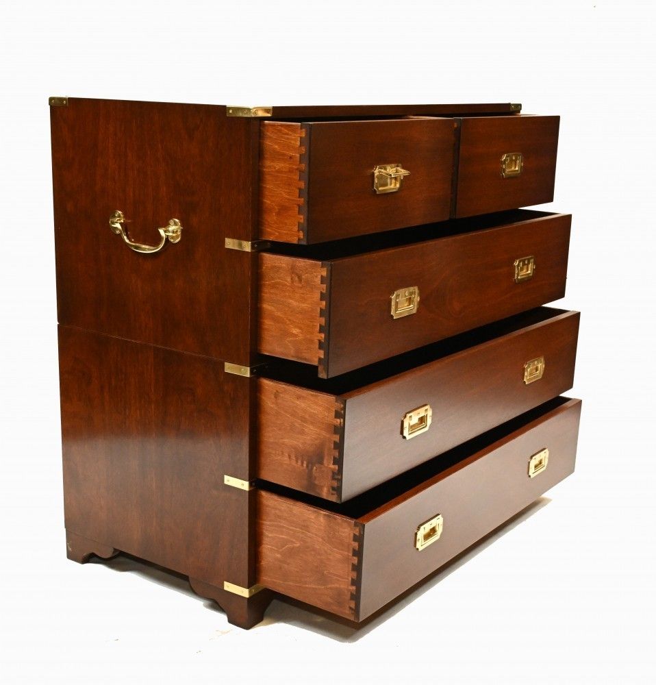 photo furniture Mahogany Campaign Chest Of Drawers Colonial Furniture