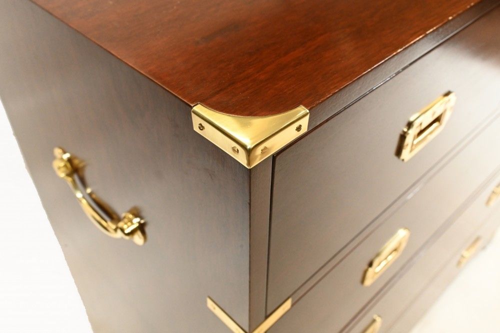 photo vinterior Mahogany Campaign Chest Of Drawers Colonial Furniture