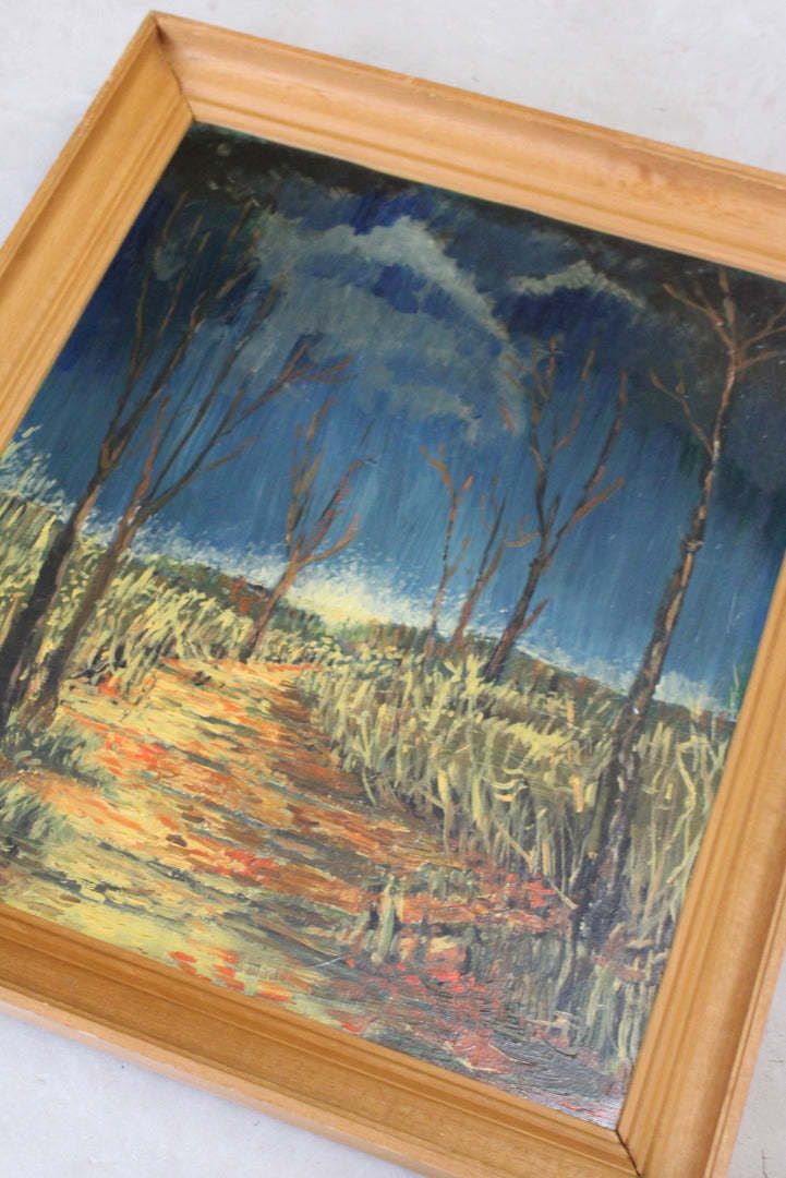 Late 20th Century Oil Painting photo vinterior