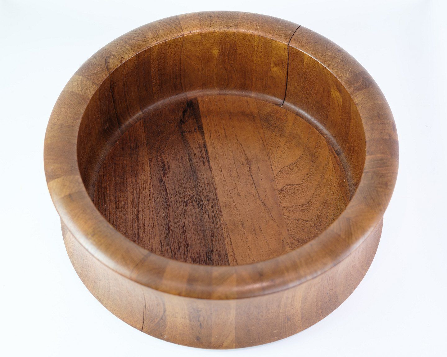 Bowl Of Danish Design In Teak Wood With A Stamp By Digsmed From The 1960s. photo for sale