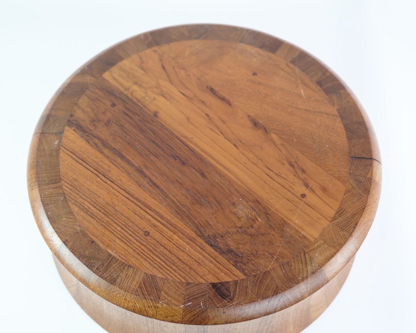 Bowl Of Danish Design In Teak Wood With A Stamp By Digsmed From The 1960s. photo vintage